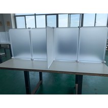 독서실 칸막이 파티션 사무실 가림막 책상 회사 간이 가림판 식당, 반투명 140x70x46
