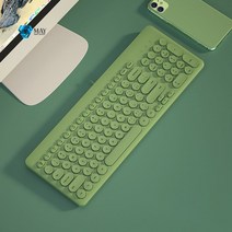 MAY SHOP 유선 키보드 정음 노트북데스크톱 컴퓨터 집무하다집무하다USB건반, 녹색, 일반 키보드