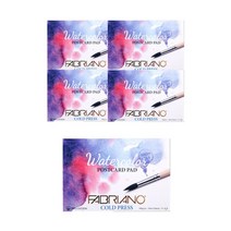 파브리아노 포스트 카드 수채화 A6 중목 PC02 300g 5개