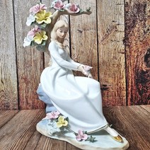 야드로인형 피겨린 유럽풍 도자기인형 고급선물 결혼 생일 화이트장식소품 디테일