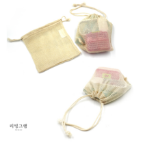 소형 그물 파우치 비닐봉지 대용 메쉬망 주머니 미니 네트백 메쉬 파우치