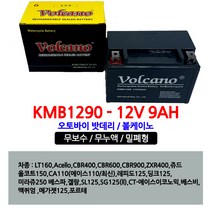 오토바이 밧데리 12V 9AH 포르테 LT160 ACELLO, 1개