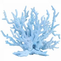 산호 수족관 장식 산호 물 식물 송진 산호 수족관 장식 어항 및 수족관 장식, Blue_17x14CM
