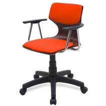 체어포커스 하이팩 인조가죽 회전 의자 CF-506C, 오렌지