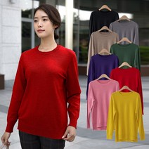 엄마옷 모슬린 심플라운드니트티셔츠 TS109159마담 미시옷 50대 중년여성의류 60대 엄마옷 빅사이즈 할머니옷 여성옷