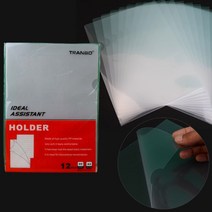 엘자파일 투명 L자 엘홀더 파일철 12P 투명홀더