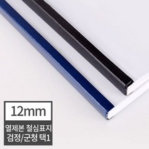 현대오피스 페이퍼프랜드 열제본 철심표지 12mm 열표지 120매이내제본 유니바인드 호환, 20매 검정