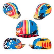 자전거쪽모자 자전거 바이크 헬멧내피 모자 스컬캡 두건 이탈리아 브랜드 클래식 레트로 사이클링 폴리 에스터 만화 시리즈 샌드위치 튀긴 계란 스포츠 남여 팀, 05, 협력사