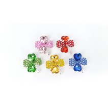 [캐디천사]클로버 골프 볼마커 5종 택1/ 골프악세사리 볼마크 캐디용품 볼마커 골프용품 파크골프, 레드