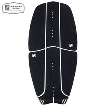 스킴보드 ananas 서핑 kitesurfboard 데크 카펫 패드 세트 foilboard wakesurf skimboard eva nonslip 견인 프론트 테일 그립 패드, 검은색