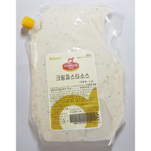 [옐로가든] 까르보나라 크림파스타소스 대용량 파우치 2kg/대상 쉐프원, 2kg, 4개