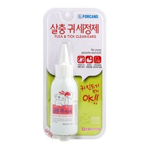 강아지 고양이 귀청소 귀세정제 귀진드기 벼룩 귀냄새 예방, 80ml