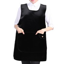 DAE361 겨울 큰주머니 복지센터 원피스형 앞치마, DAE361 검정M