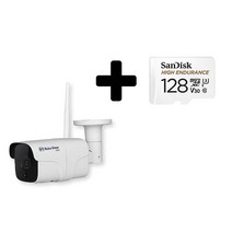 글로벌아이넷 로보뷰G 홈 IP 카메라 CCTV 3.6mm 200만화소 WHG128, 로보뷰G + 128GB SD카드
