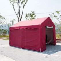 프리폼 고급형 튼튼한 대형 쉘터천막 3X4 천막 풀세트, ST프레임+지붕+민자4면 3X4 옐로우