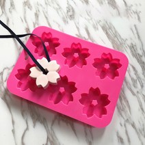 벚꽃6구 실리콘몰드 석고방향제 비누 양초 캔들 만들기 diy 재료