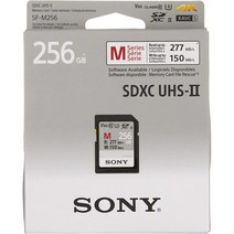 Sony M 시리즈 SDXC UHS-II 카드 256GB V60 CL10 U3