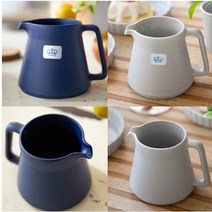 국산 전자렌지 사용가능 도자기 밀크저그 조이엘로 드립주전자 우유데유기저그 500ml, 그레이, 1개