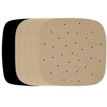 미니호빵찜기 2018 개/가방 공기 튀김기 라이너 비 스틱 팬 스팀 바구니 매트 고급 천공 나무 펄프 종이 베, 25 9 inch