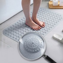 욕실_미끄럼_방지_매트_발지압_화장실_흡착_발판_바닥_깔판, 대형그레이
