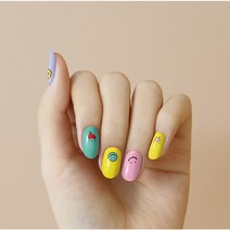 벨라넬라 붙이는 매니큐어 네일스티커 아트, 06_비비드 스마일_BN-AR-12