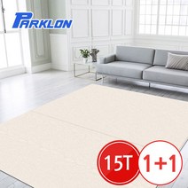 파크론 1+1 무지베이지 플러스 우리가족 놀이방매트 200x140x1.5cm[32488481], 단일옵션