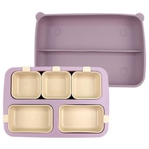 하이비 올스텝 흡착식판 구성A 흡착판1개+스몰볼3개+미디엄볼2개+플레이트1개, 라일락