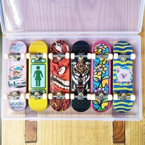 다양한 핑거보드 보관함 패키지 세트 미니 손가락 스케이트보드 장난감 키덜트, 단일사이즈, N