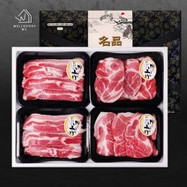 웰굿 [웰굿]한돈1+ 숙성 돼지고기 선물세트 2호 3kg(삼겹살2목살2), 1