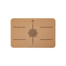 PU고무 요가매트 휴대용 미니 보조매트 미끄럼방지 플랭크 팔꿈치 명상헤드 물구나무매트, 코르크색