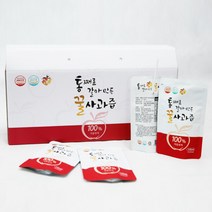 안동애 통째로 갈아만든 꿀 사과즙 110ml 선물세트 가정용 국내산 저온착즙 NFC, 1. 꿀사과즙 30팩 선물세트