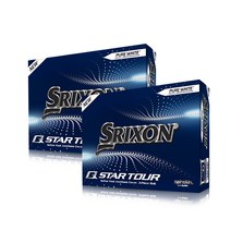 스릭슨 뉴 큐스타 투어 3피스 우레탄 골프공 2피스 24p, 화이트, 2개