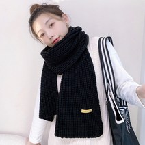 블링앤수 여성 무지 목도리 니트 머플러 AZZ109