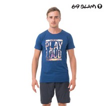 69슬램 로아 라우드네이비 디앤에이 남녀공용 반팔티셔츠상의 MTPRLD-NV