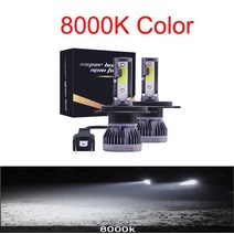 2PCS LED 12000LM/쌍 미니 자동차 헤드 라이트 전구 H1 H7 H8 H9 H11 전조등 키트 9005 HB3 9006 HB4 자동 램프 4300K 8000K