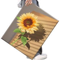 FASEN 사은품+액자 캔버스형보석십자수 DIY세트 라운드 비즈 40 X 50cm, FSE161.해바라기03