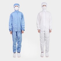 정전기방지원단 위생방진복 하의 급식실 학교 주방 반도체 클린룸작업복 안전크린복 식품안전복 투피스위생복 위생관리방진복 공장작업복