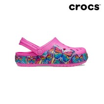 [크록스(CROCS)] [크록스] 키즈 펀랩 멀티 버터플라이 밴드 샌들 206158-6QQ
