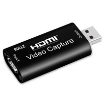 캡쳐카드 Rullz 4k usb 2.0 3.0 hdmi 비디오 캡처 카드 전화 게임 웹캐스트 과정 연구 비디오 녹화 보드 1080p 60fps pc 라이브 스트리밍, USB 2.0 블랙, 1. 20