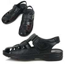 통가죽 여름 남성샌들 운전자샌들8