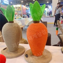 고양이 수직 스크래쳐 당근 장난감 발톱 그라인더난감, 중간 당근 1개