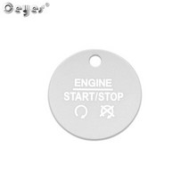 포드 호환 F150 자동차 스타일링 ford ecosport edge mondeo focus escort auto engine start stop button 커버 케이스 링, 실버 버튼 커버