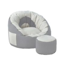 MONTHERIA 대형 빈백소파+발받침대 슈트 1인용쇼파 A598-86, 그레이