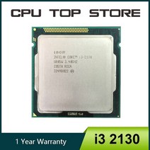 I3-6100인텔 코어 i3 2130 3.4GHz 듀얼 LGA 1155 소켓 H2 CPU 프로세서 SR05W, 한개옵션0