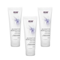 NOW Foods 나우푸드 솔루션 글루코사민 MSM & 아르니카 Liposome 로션 8 fl oz (237 ml) 3개