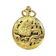 TREEWETO Mens 회중 시계 골동품 해골 기계식 청동 케이스 3D 증기 기관차 철도 루만 숫자 기차 애호가를위한 선물