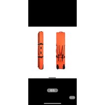 스노우 보드 가방 스키 부츠 캐리어 백팩 바퀴달린 보드가방 스키가방, 155cm, 밝은 주황색