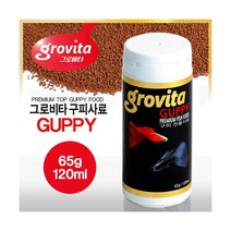 그로비타 구피전용 사료 65g 중, 단품