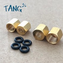 소형/대형 구리 너트 O 링 나사 10 개 2x3mm 및 4x3mm 엡손 UV 댐퍼 1390 DX7 DX4 DX5 잉크 튜브, 01 small 3x2mm