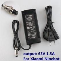 전동 킥보드 충전기 ninebot ninebot mini prosmart 스쿠터 ninebot 스케이트보드 액세서리용 출력 63v 1.5a 충전기 배터리 공급 JX, 에게
